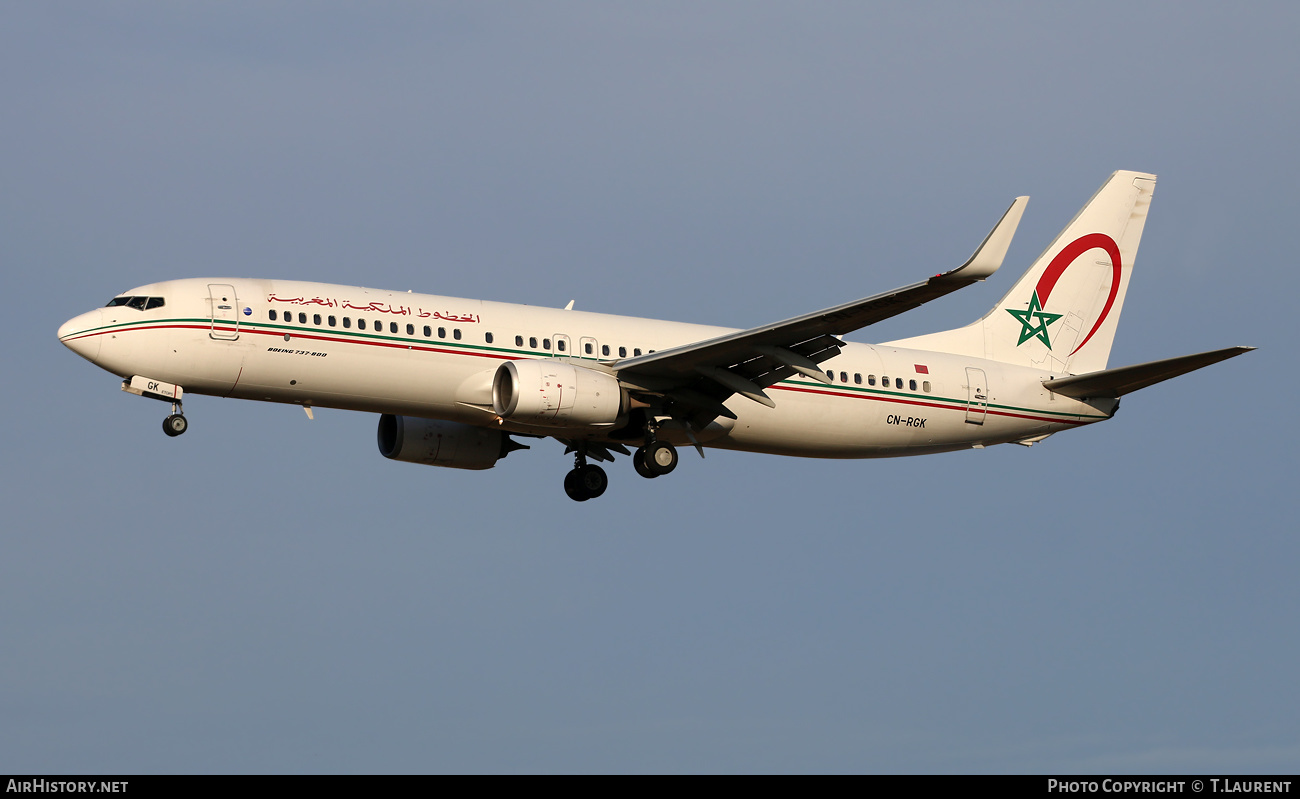 Aircraft Photo of CN-RGK | Boeing 737-8B6 | Royal Air Maroc - RAM | AirHistory.net #492611