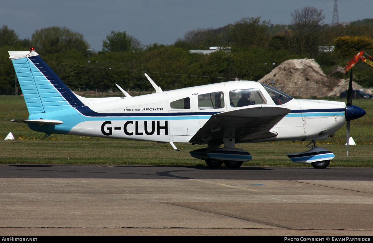 Aircraft Photo of G-CLUH | Piper PA-28-180 Cherokee Archer | AirHistory.net #492629