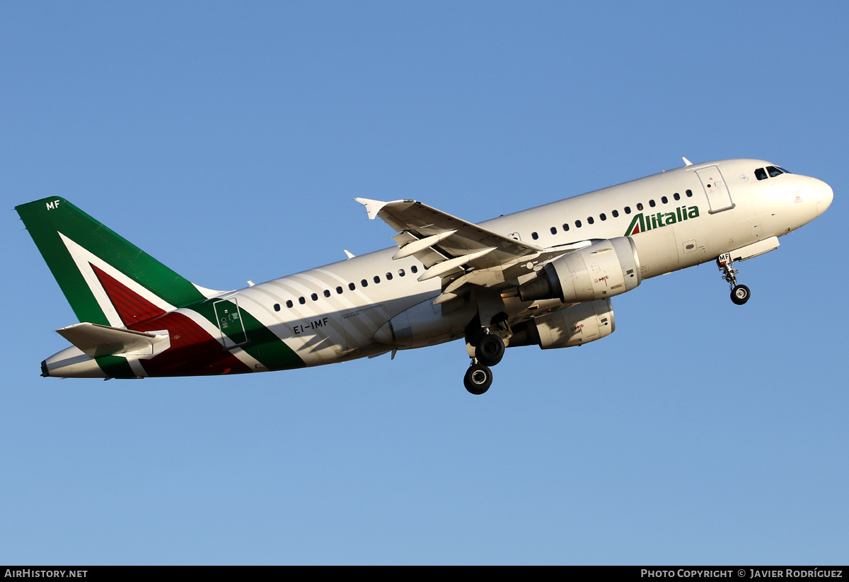 Aircraft Photo of EI-IMF | Airbus A319-112 | Alitalia | AirHistory.net #492633