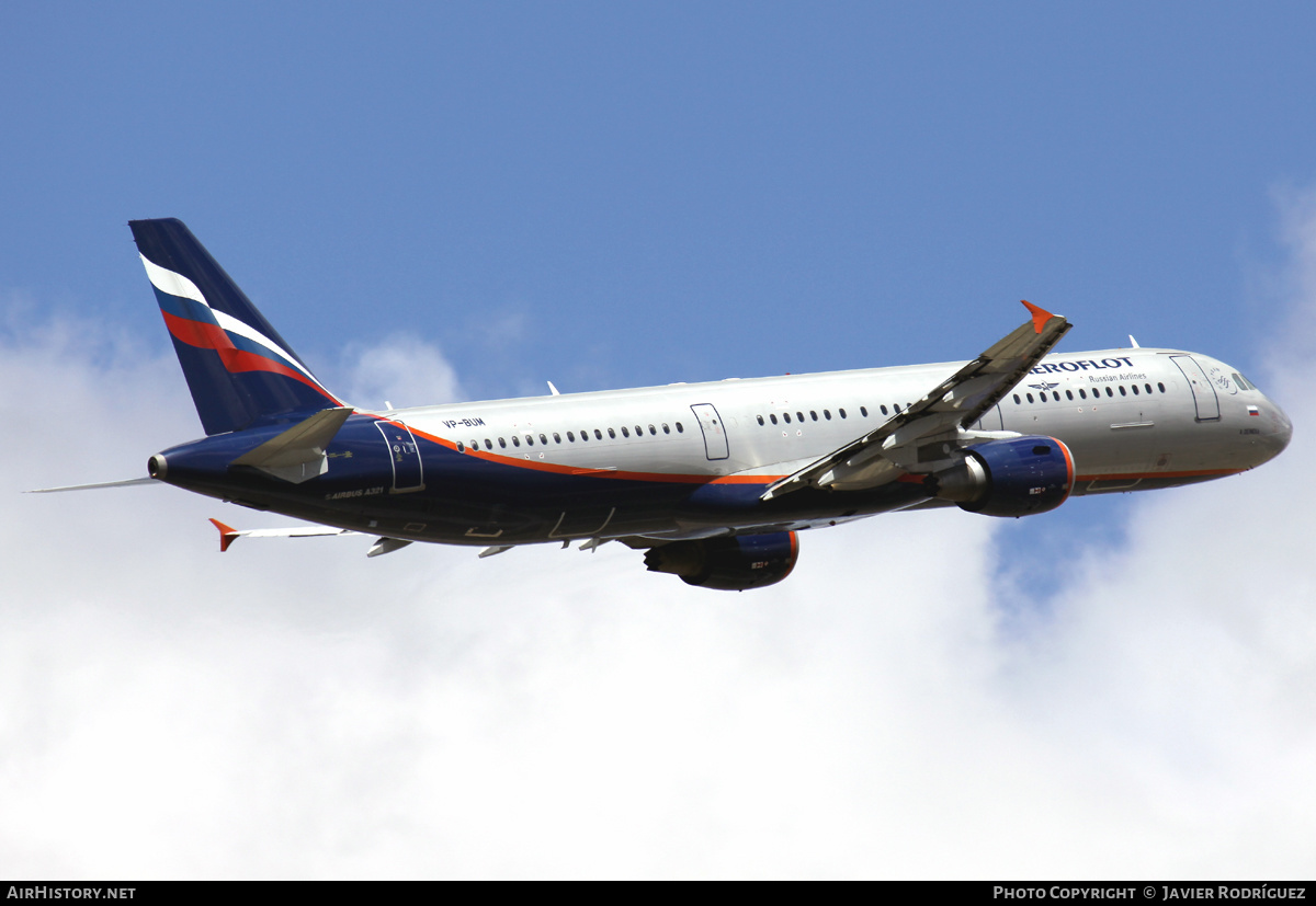 Aircraft Photo of VP-BUM | Airbus A321-211 | Aeroflot - Russian Airlines | AirHistory.net #492650