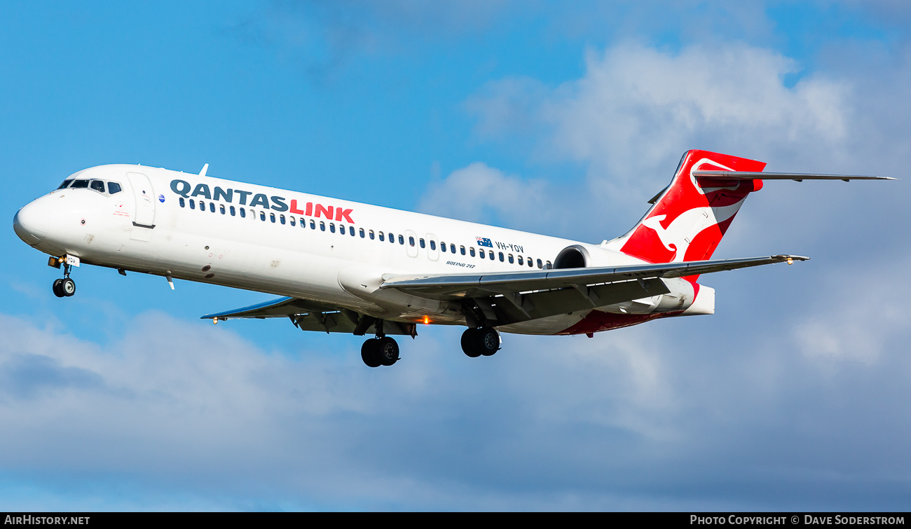 Aircraft Photo of VH-YQV | Boeing 717-2BL | QantasLink | AirHistory.net #492704