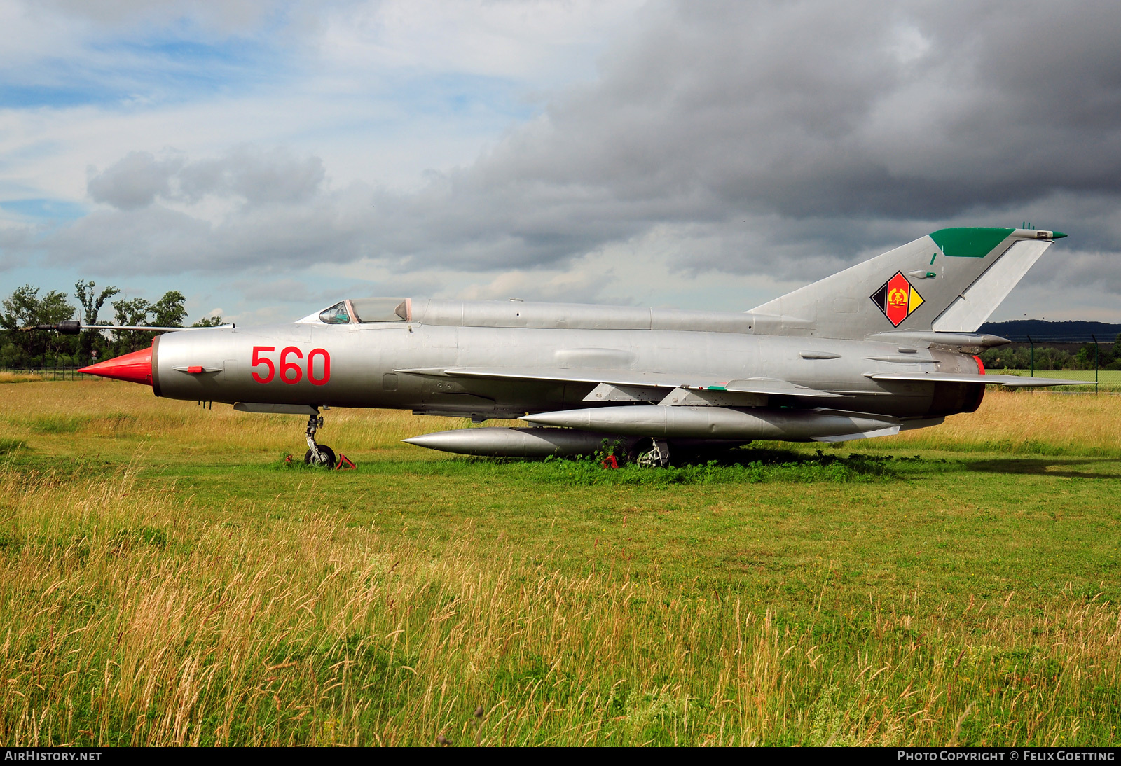 Aircraft Photo of 560 | Mikoyan-Gurevich MiG-21M | East Germany - Air Force | AirHistory.net #492735