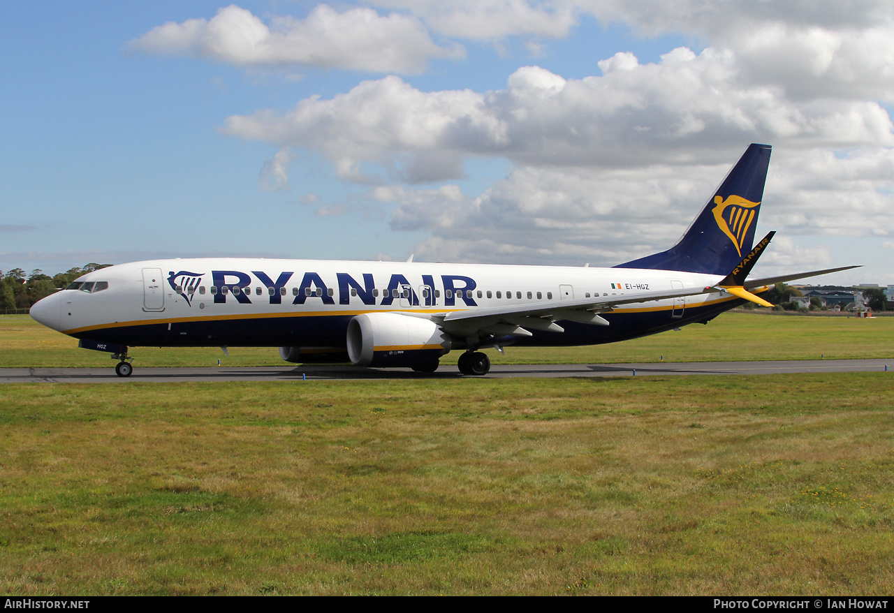 Aircraft Photo of EI-HGZ | Boeing 737-8200 Max 200 | Ryanair | AirHistory.net #492827