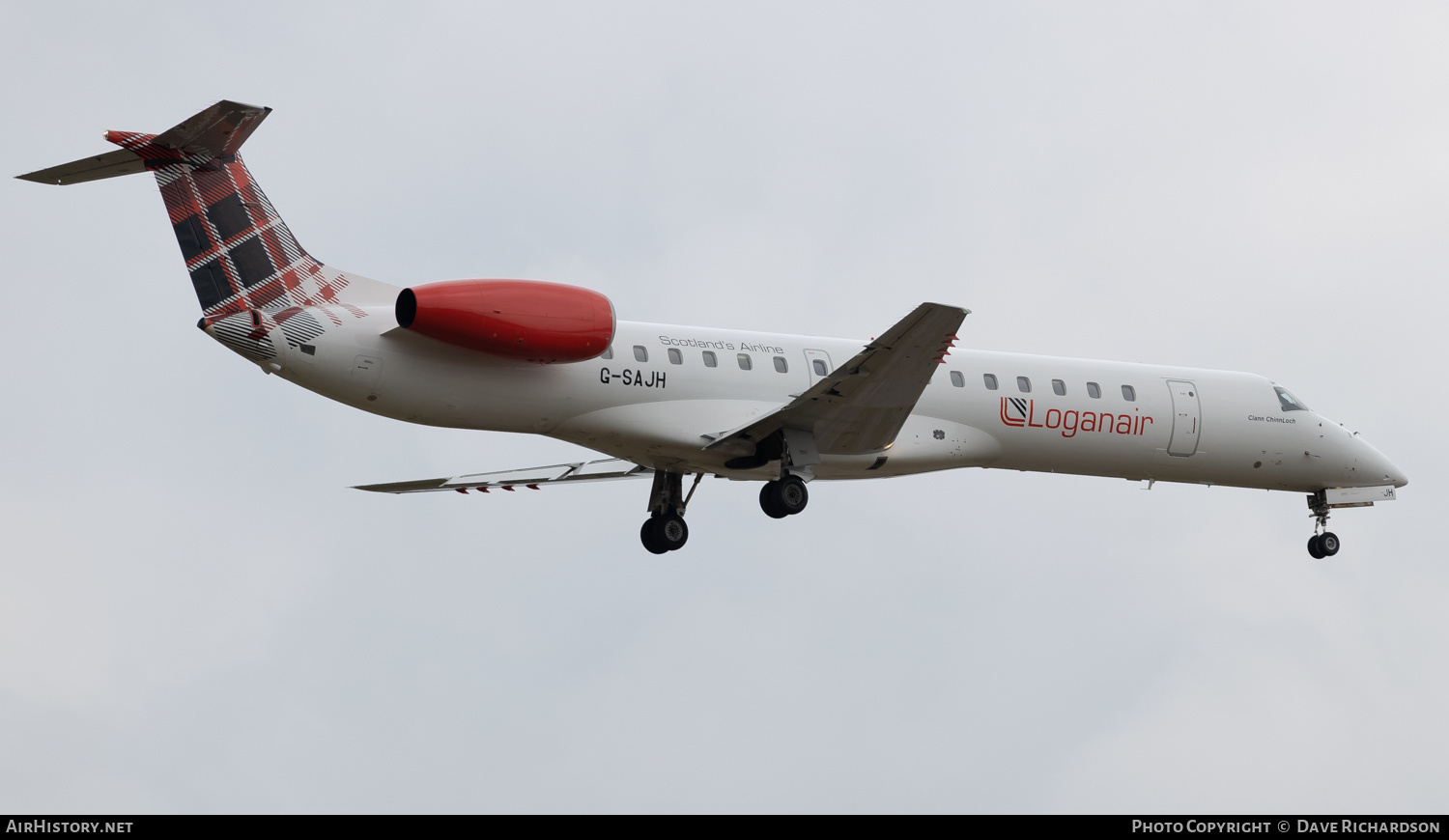 Aircraft Photo of G-SAJH | Embraer ERJ-145EU (EMB-145EU) | Loganair | AirHistory.net #492864