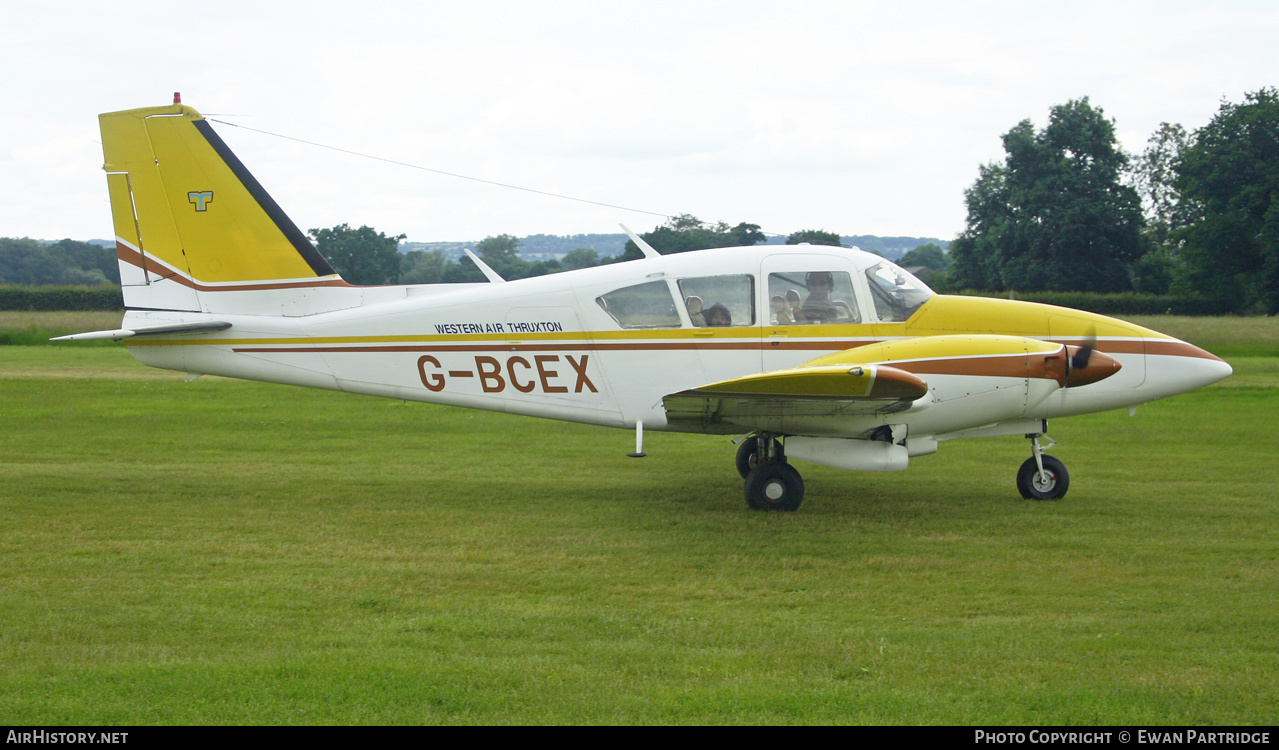 Aircraft Photo of G-BCEX | Piper PA-E23-250 Aztec | Western Air Thruxton | AirHistory.net #492869