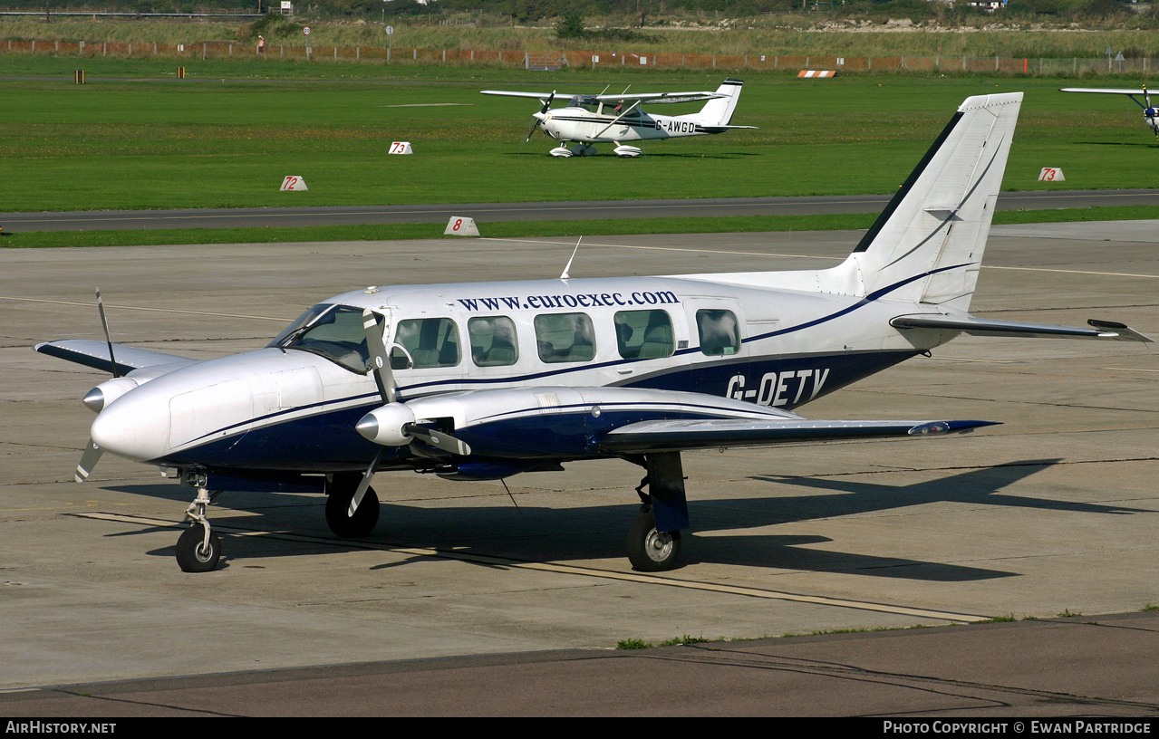 Aircraft Photo of G-OETV | Piper PA-31-350 Navajo Chieftain | European Executive | AirHistory.net #492893