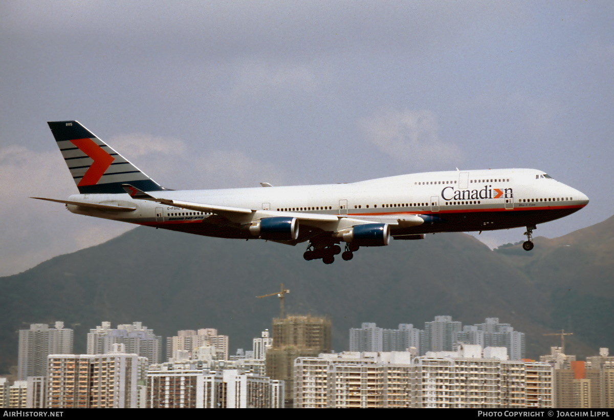 Aircraft Photo of C-FGHZ | Boeing 747-4F6 | Canadian Airlines | AirHistory.net #492942