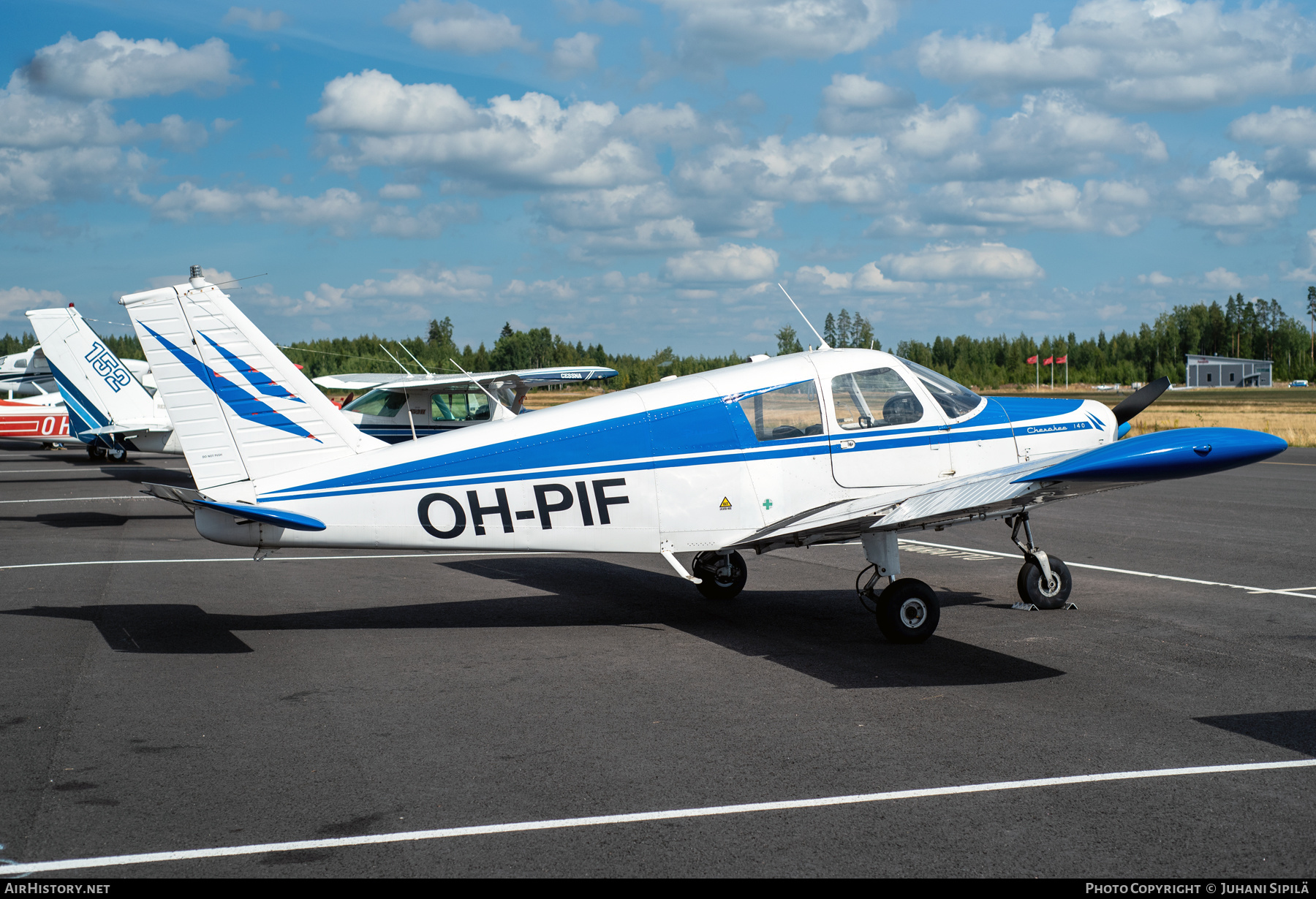 Aircraft Photo of OH-PIF | Piper PA-28-140 Cherokee | Blue Skies Aviation | AirHistory.net #492952