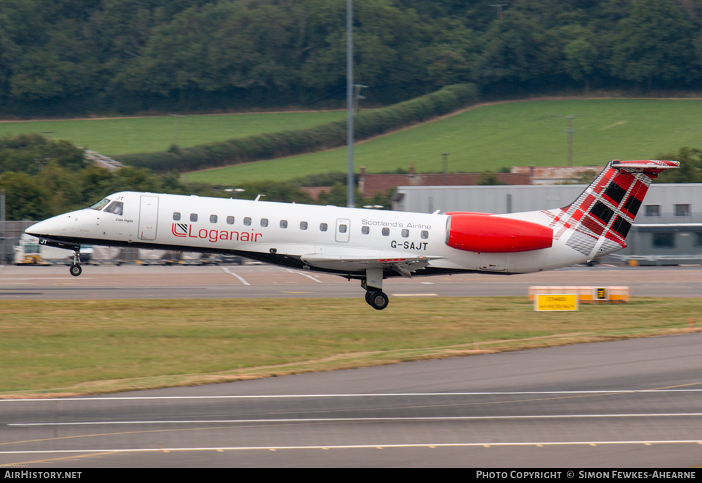 Aircraft Photo of G-SAJT | Embraer ERJ-135ER (EMB-135ER) | Loganair | AirHistory.net #492978