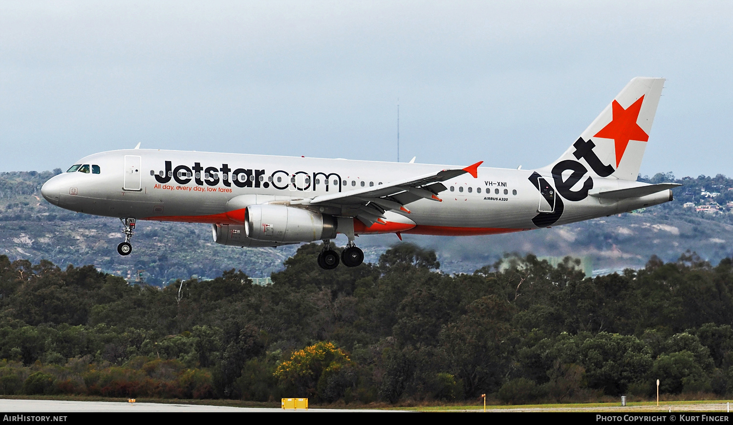 Aircraft Photo of VH-XNI | Airbus A320-232 | Jetstar Airways | AirHistory.net #493001