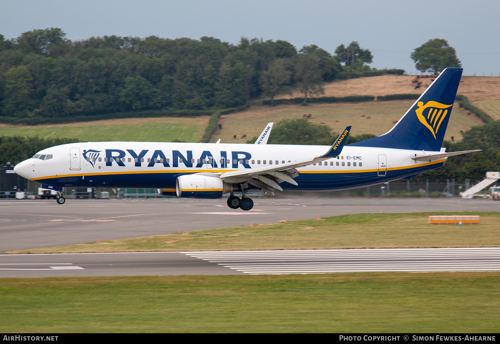 Aircraft Photo of EI-EMC | Boeing 737-8AS | Ryanair | AirHistory.net #493014