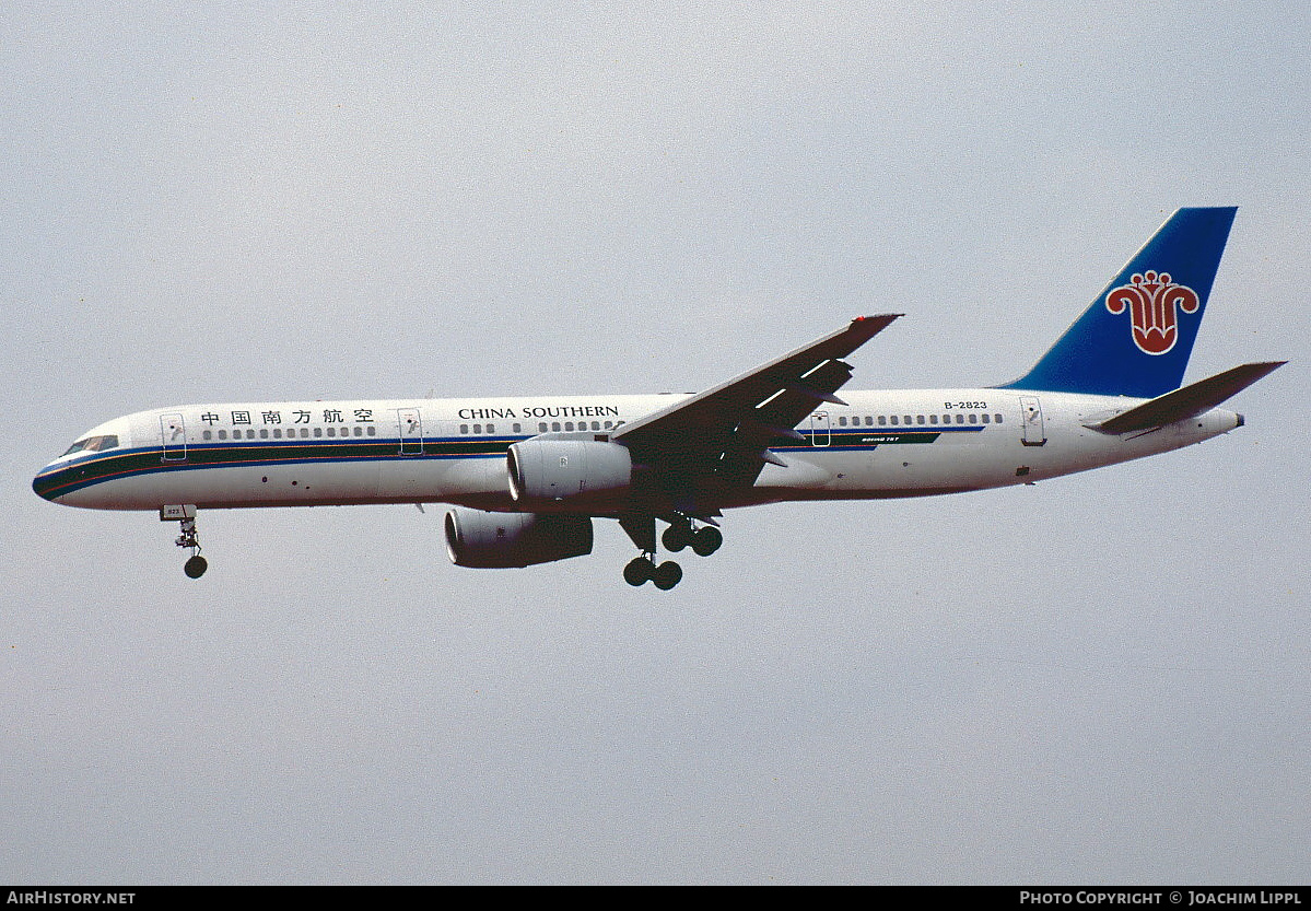 Aircraft Photo of B-2823 | Boeing 757-21B | China Southern Airlines | AirHistory.net #493016