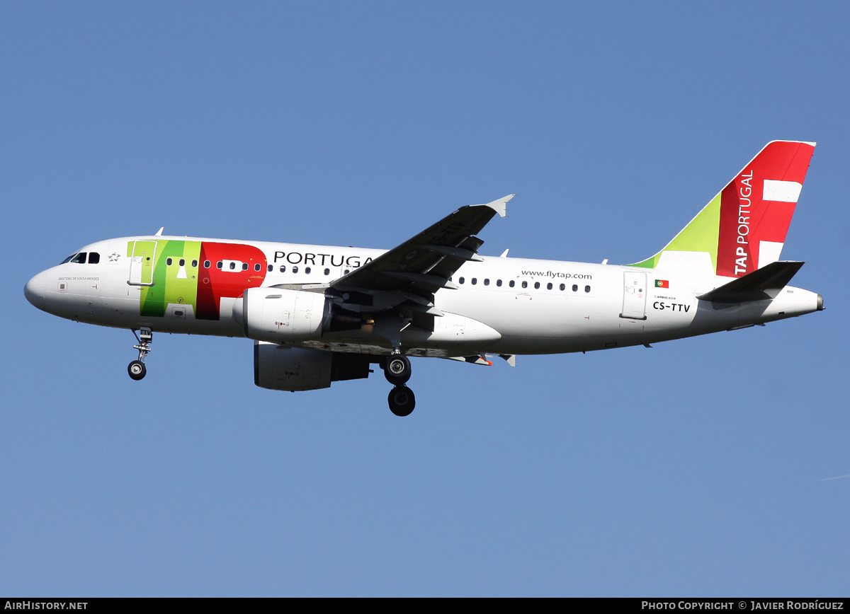 Aircraft Photo of CS-TTV | Airbus A319-112 | TAP Air Portugal | AirHistory.net #493069