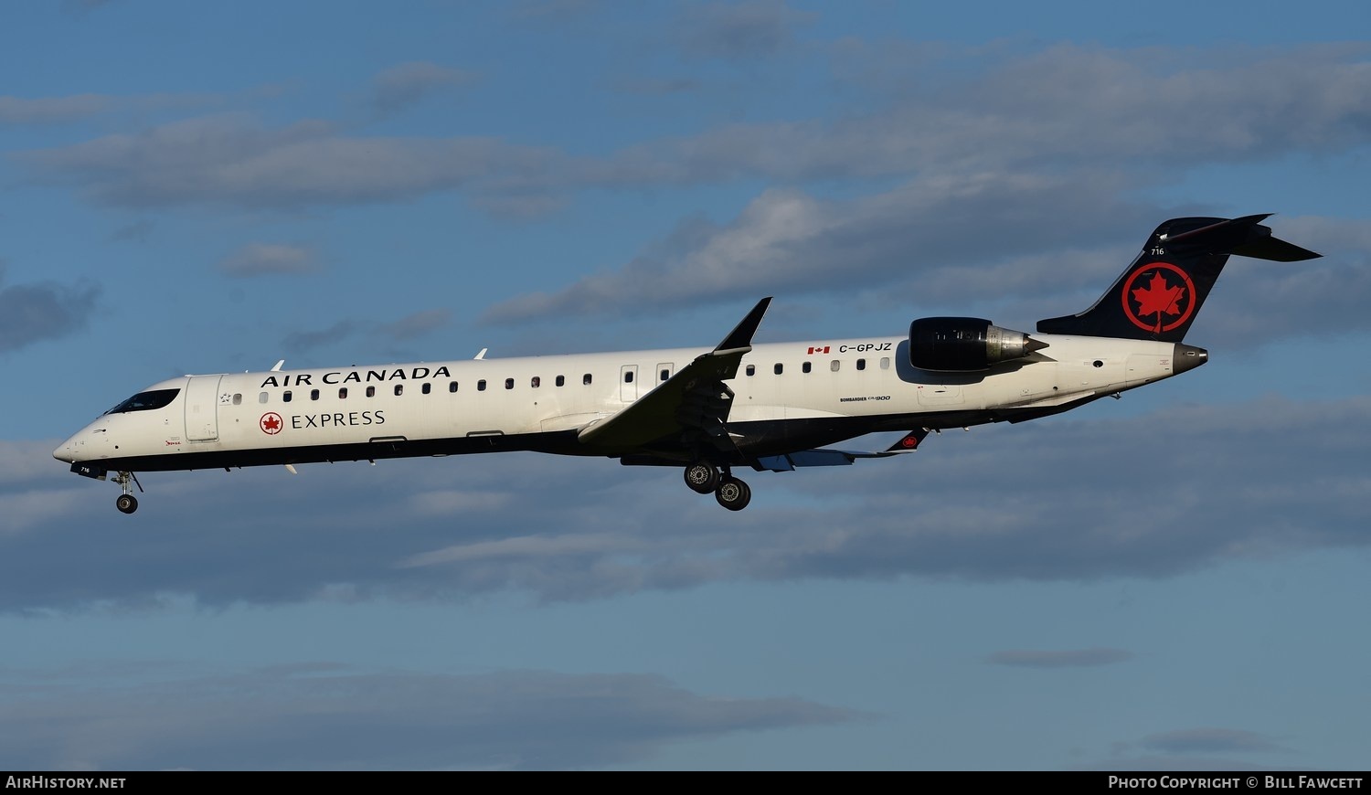 Aircraft Photo of C-GPJZ | Bombardier CRJ-900LR (CL-600-2D24) | Air Canada Express | AirHistory.net #493154