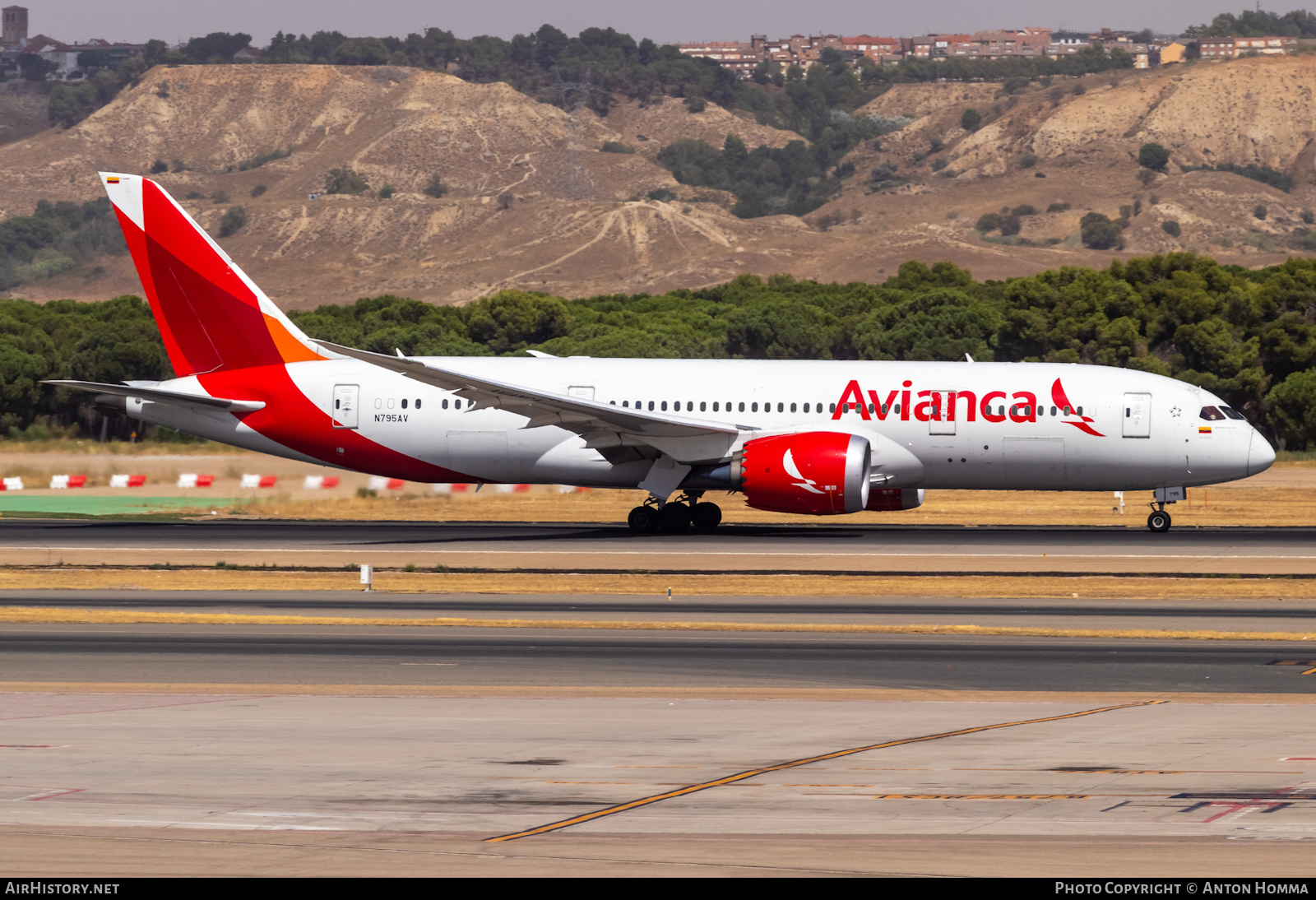 Aircraft Photo of N795AV | Boeing 787-8 Dreamliner | Avianca | AirHistory.net #493256