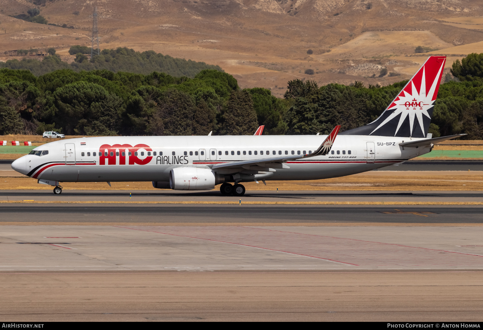 Aircraft Photo of SU-BPZ | Boeing 737-86N | AMC Airlines | AirHistory.net #493261