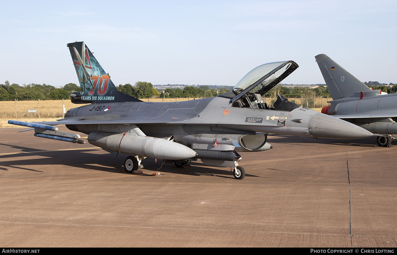 Aircraft Photo of J-197 | General Dynamics F-16AM Fighting Falcon | Netherlands - Air Force | AirHistory.net #493265