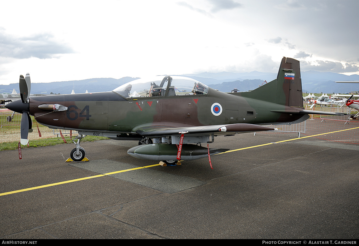 Aircraft Photo of L9-64 | Pilatus PC-9M Hudournik | Slovenia - Air Force | AirHistory.net #493345