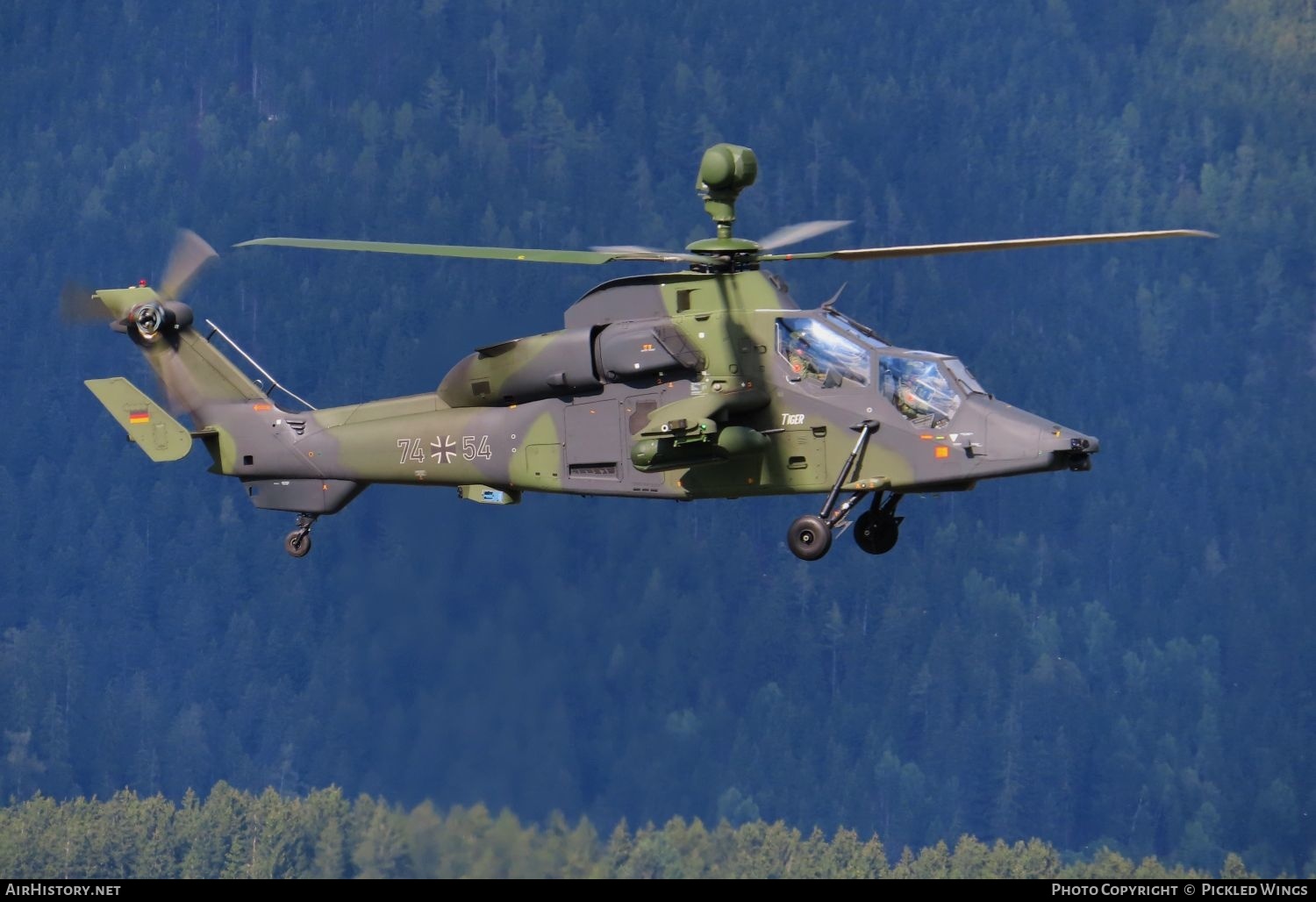 Aircraft Photo of 7454 | Eurocopter EC-665 Tiger UHT | Germany - Army | AirHistory.net #493364