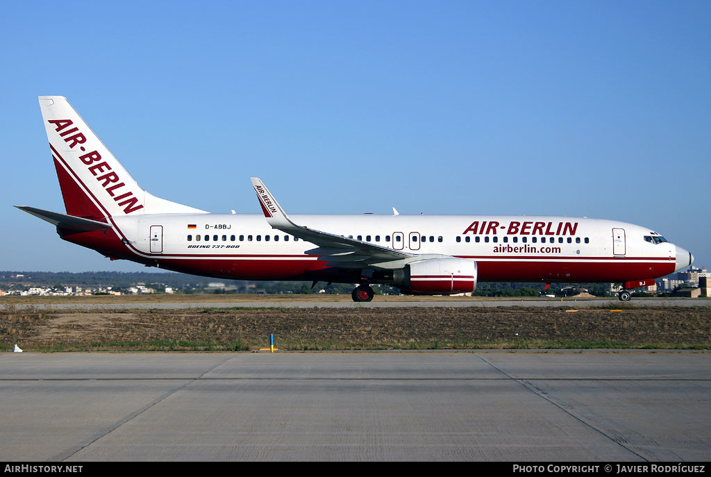 Aircraft Photo of D-ABBJ | Boeing 737-86Q | Air Berlin | AirHistory.net #493374