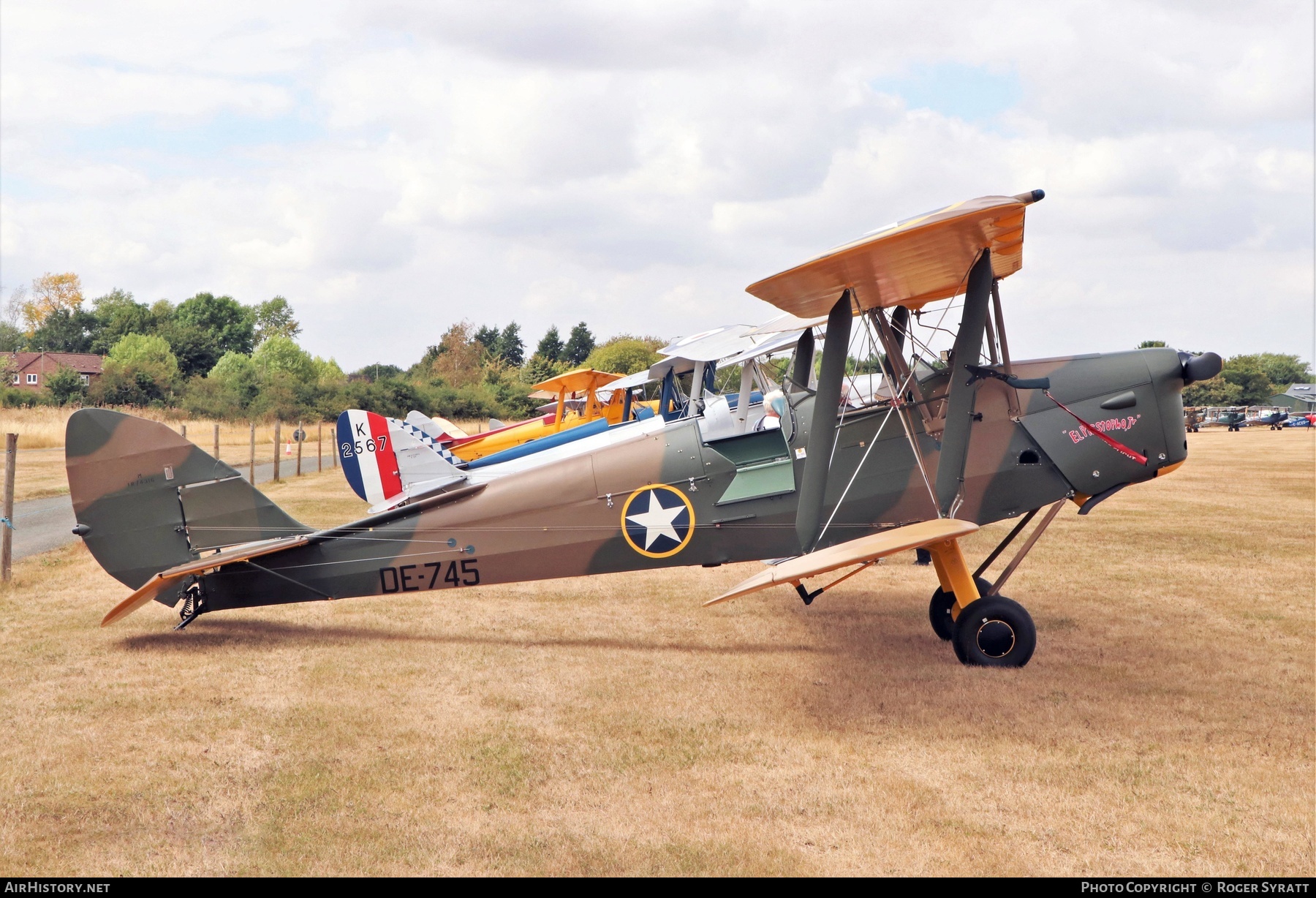 Aircraft Photo of G-BTOG / DE-745 | De Havilland D.H. 82A Tiger Moth | USA - Air Force | AirHistory.net #493386