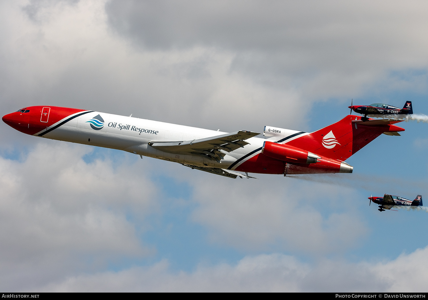 Aircraft Photo of G-OSRA | Boeing 727-2S2F/Adv(RE) Super 27 | Oil Spill Response | AirHistory.net #493443