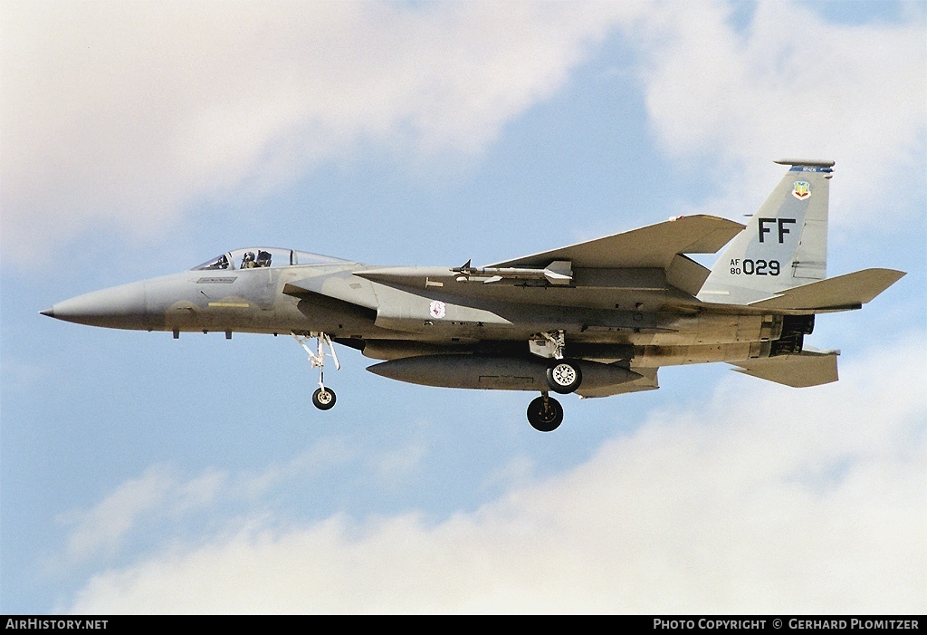 Aircraft Photo of 80-0029 / AF80-029 | McDonnell Douglas F-15C Eagle | USA - Air Force | AirHistory.net #493449