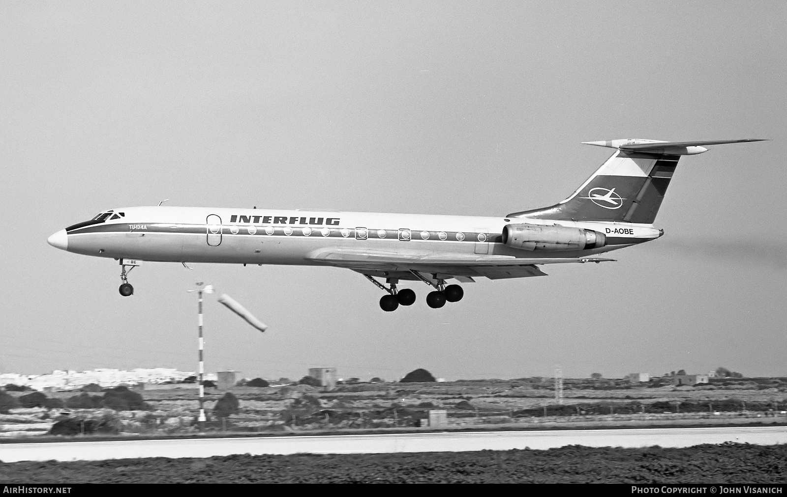 Aircraft Photo of D-AOBE | Tupolev Tu-134A | Interflug | AirHistory.net #493466