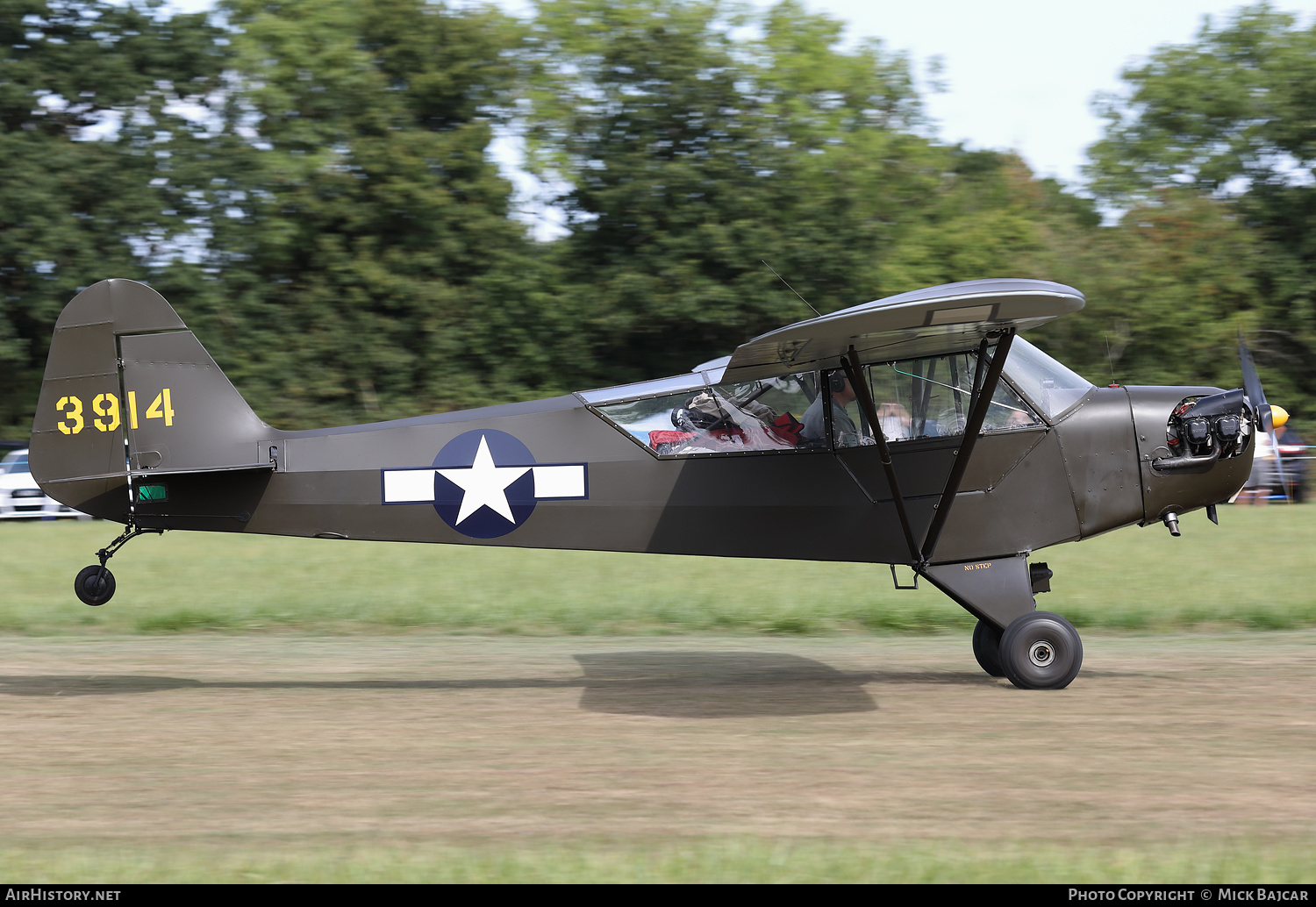 Aircraft Photo of G-BHZU | Piper J-3C-65 Cub | USA - Air Force | AirHistory.net #493524