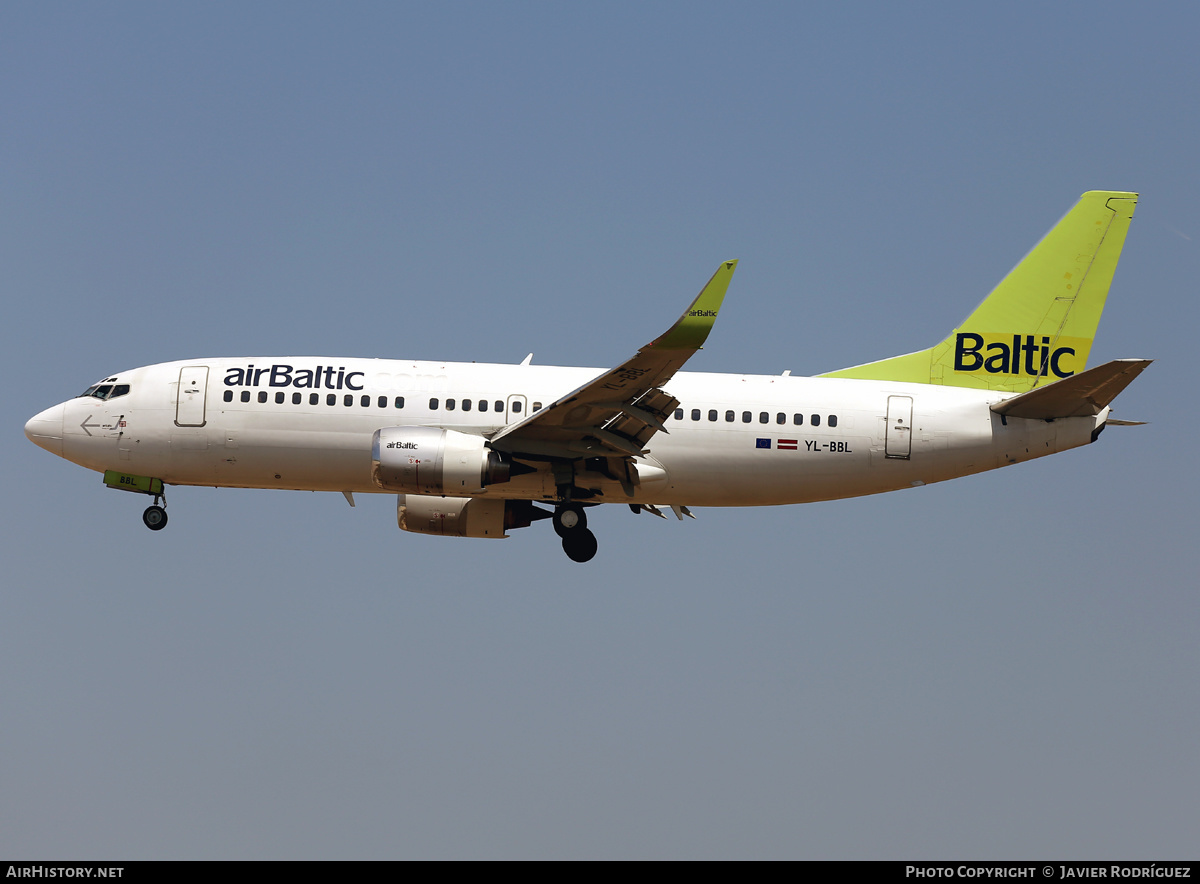 Aircraft Photo of YL-BBL | Boeing 737-33V | AirBaltic | AirHistory.net #493554