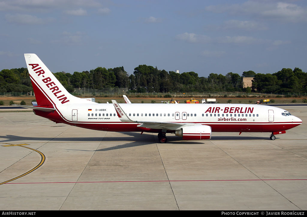 Aircraft Photo of D-ABBK | Boeing 737-8BK | Air Berlin | AirHistory.net #493562