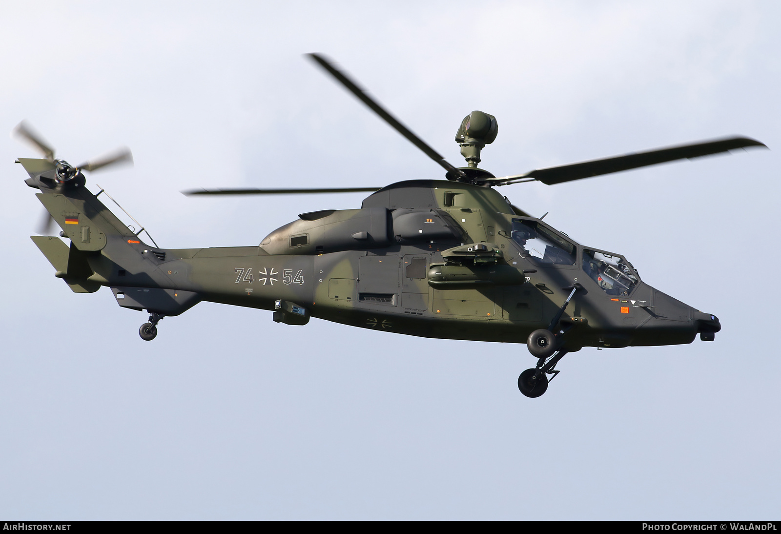Aircraft Photo of 7454 | Eurocopter EC-665 Tiger UHT | Germany - Army | AirHistory.net #493744