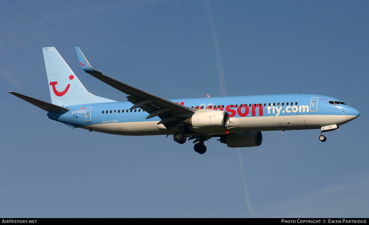 Aircraft Photo of G-FDZG | Boeing 737-8K5 | Thomsonfly | AirHistory.net #493755