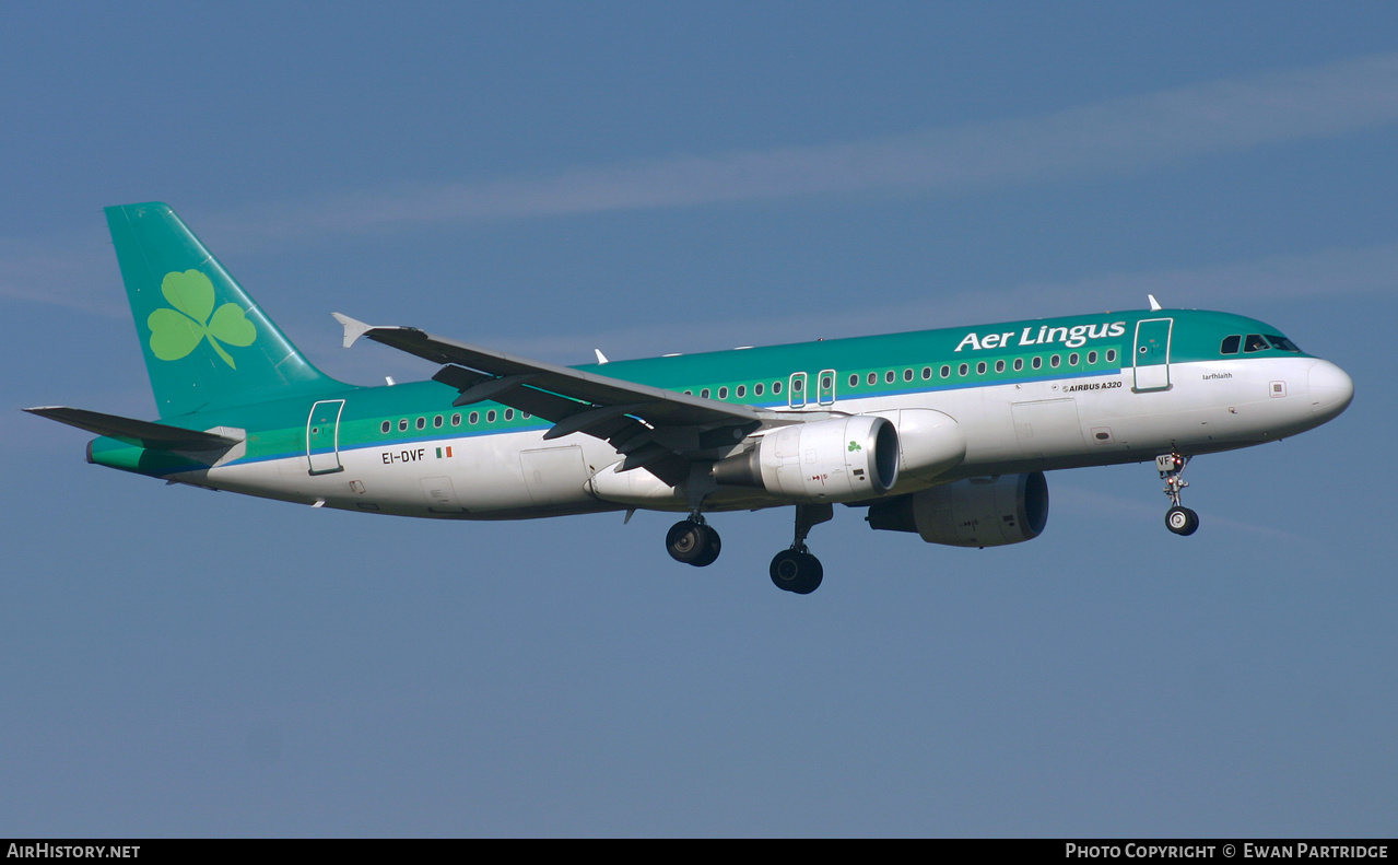 Aircraft Photo of EI-DVF | Airbus A320-214 | Aer Lingus | AirHistory.net #493803
