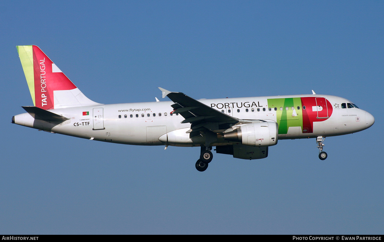 Aircraft Photo of CS-TTF | Airbus A319-111 | TAP Air Portugal | AirHistory.net #493867