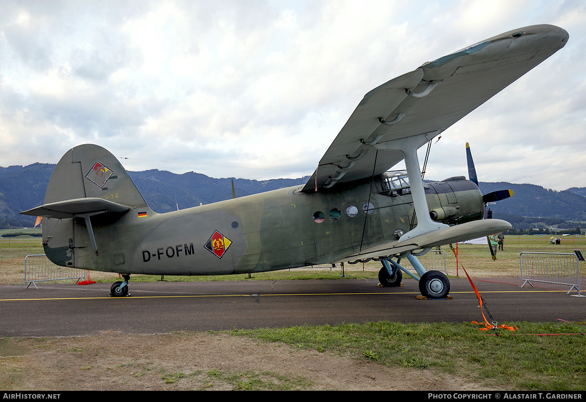 Aircraft Photo of D-FOFM | Antonov An-2 | East Germany - Air Force | AirHistory.net #493905