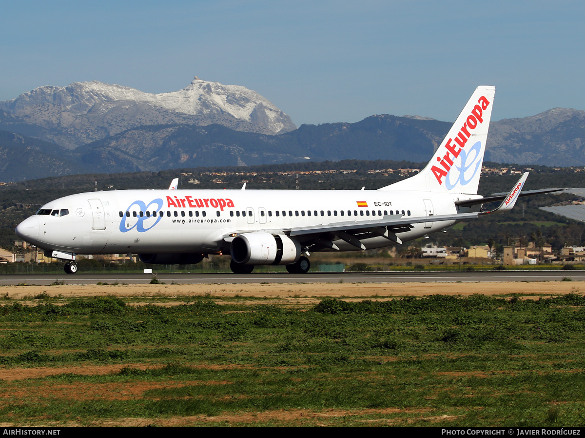 Aircraft Photo of EC-IDT | Boeing 737-86Q | Air Europa | AirHistory.net #493915