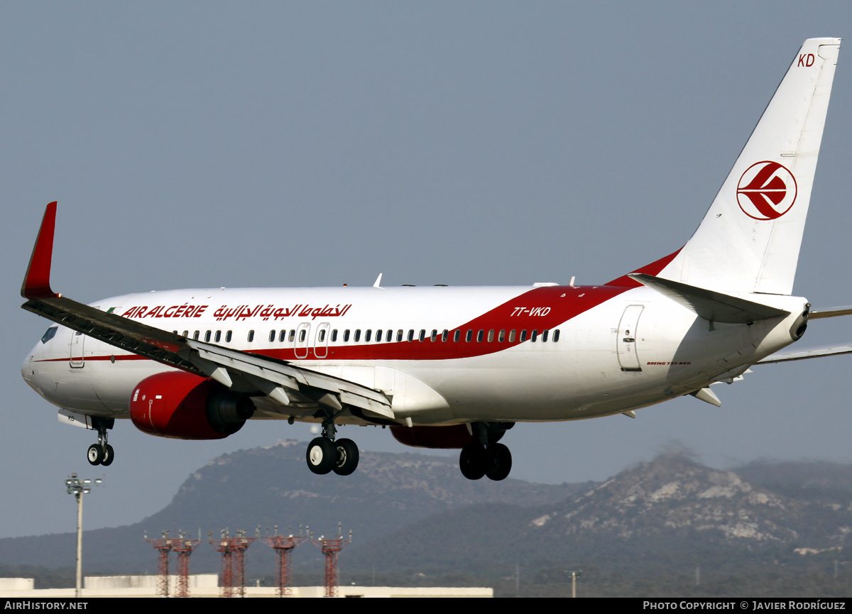 Aircraft Photo of 7T-VKD | Boeing 737-8D6 | Air Algérie | AirHistory.net #493921