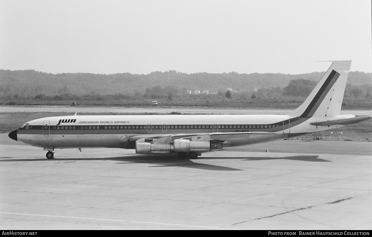 Aircraft Photo of JY-AED | Boeing 707-321C | Jordanian World Airways - JWA | AirHistory.net #493976
