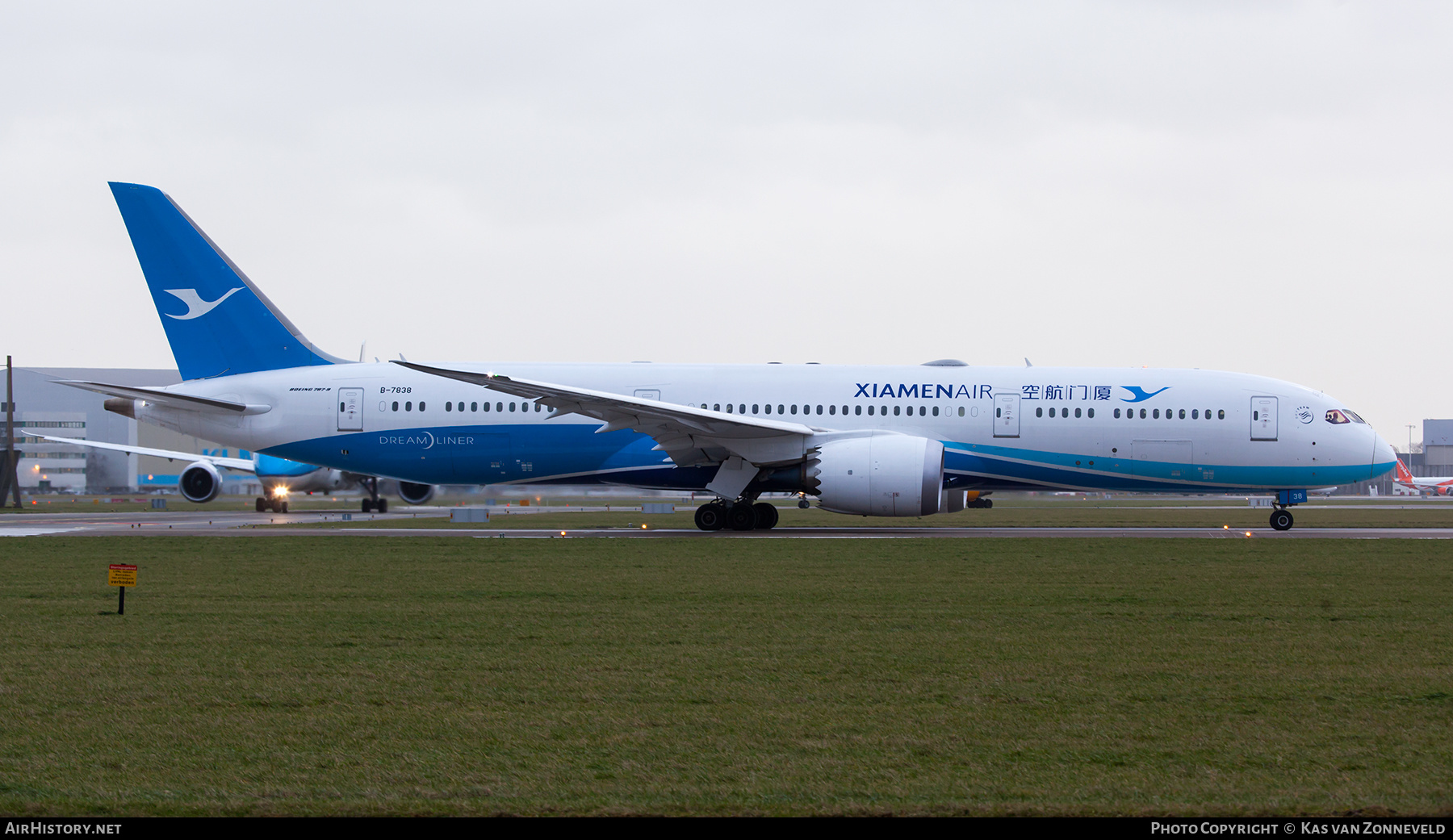 Aircraft Photo of B-7838 | Boeing 787-9 Dreamliner | Xiamen Airlines | AirHistory.net #494024