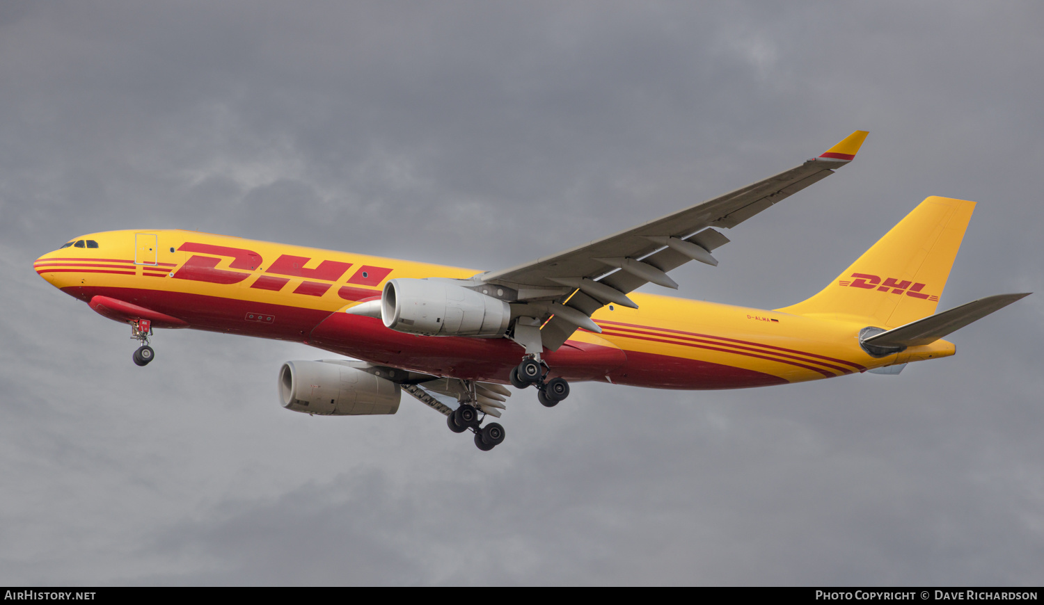 Aircraft Photo of D-ALMA | Airbus A330-243F | DHL International | AirHistory.net #494026