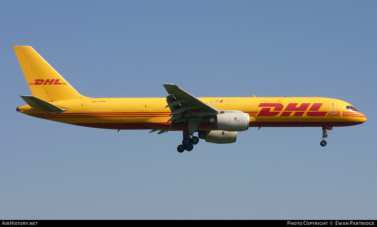 Aircraft Photo of OO-DPM | Boeing 757-236/SF | DHL International | AirHistory.net #494089