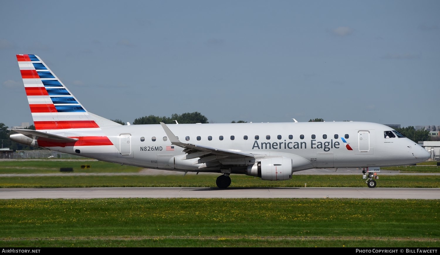 Aircraft Photo of N826MD | Embraer 170LR (ERJ-170-100LR) | American Eagle | AirHistory.net #494161