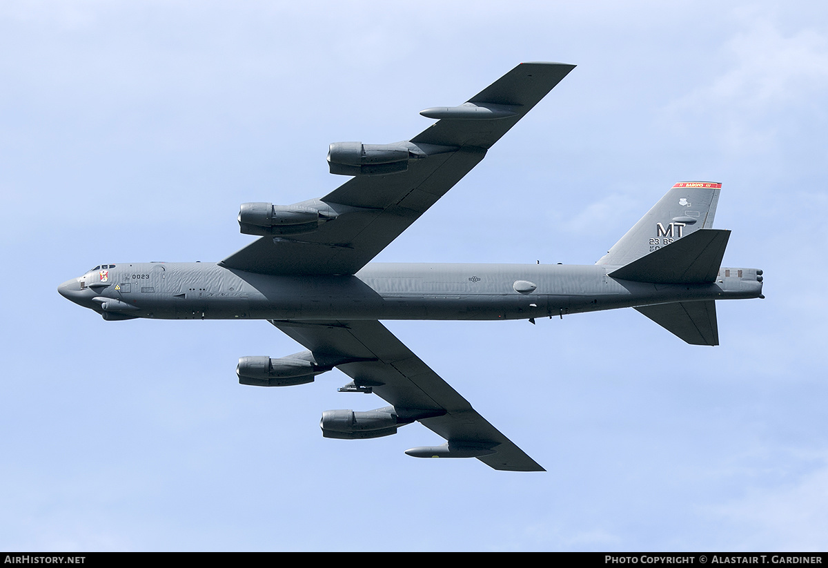 Aircraft Photo of 60-0023 / AF60-023 | Boeing B-52H Stratofortress | USA - Air Force | AirHistory.net #494169
