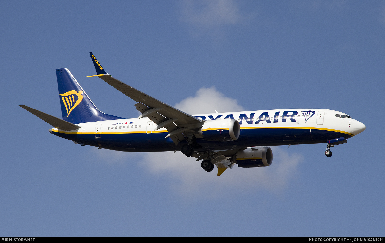 Aircraft Photo of 9H-VUI | Boeing 737-8200 Max 200 | Ryanair | AirHistory.net #494173