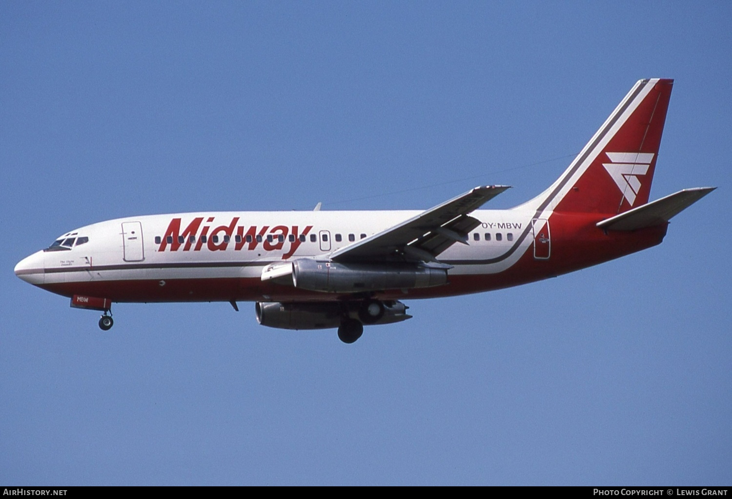 Aircraft Photo of OY-MBW | Boeing 737-2L9/Adv | Midway Airlines | AirHistory.net #494219