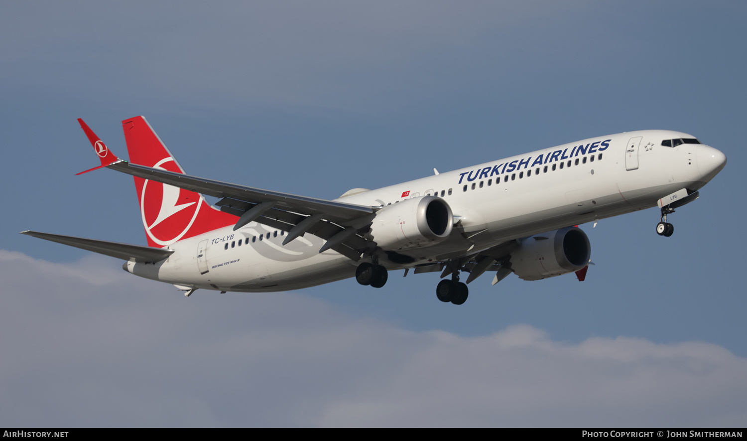 Aircraft Photo of TC-LYB | Boeing 737-9 Max 9 | Turkish Airlines | AirHistory.net #494249