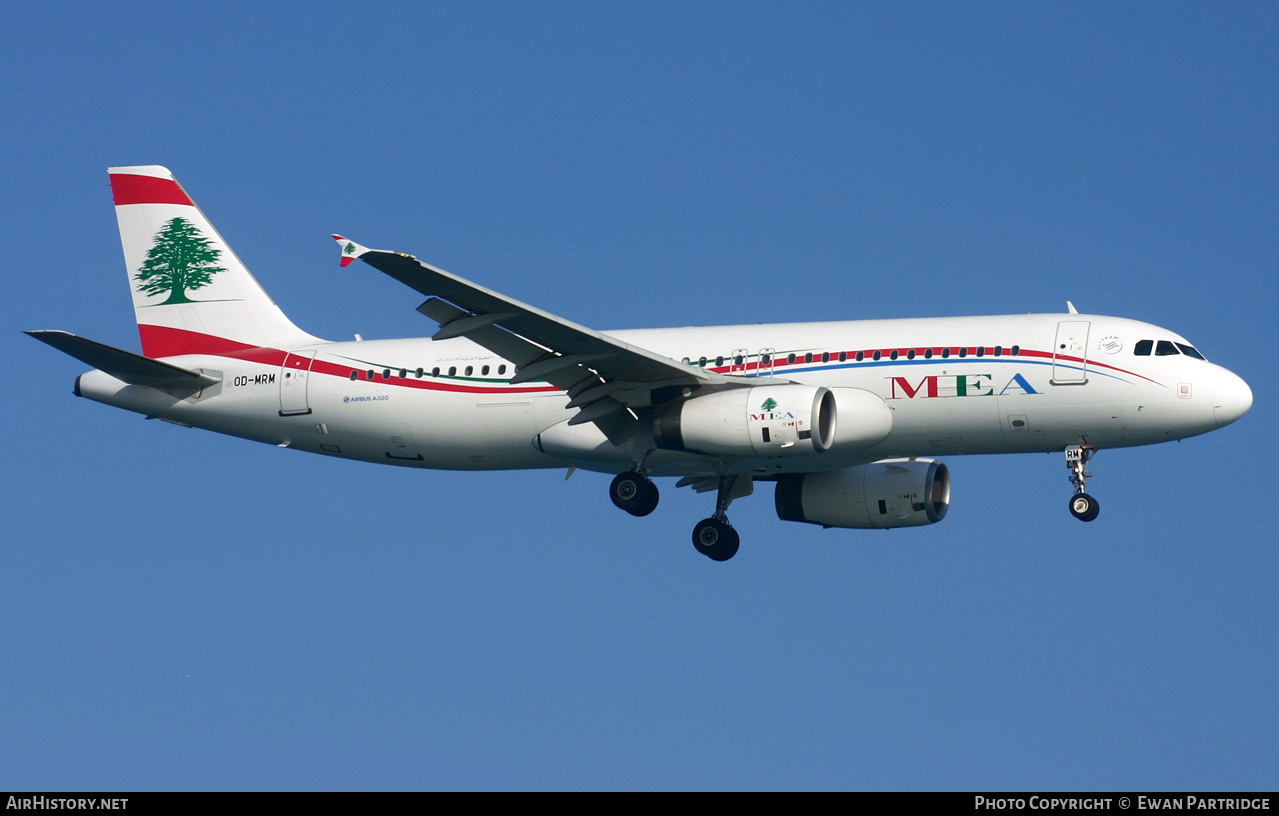 Aircraft Photo of OD-MRM | Airbus A320-232 | MEA - Middle East Airlines | AirHistory.net #494255