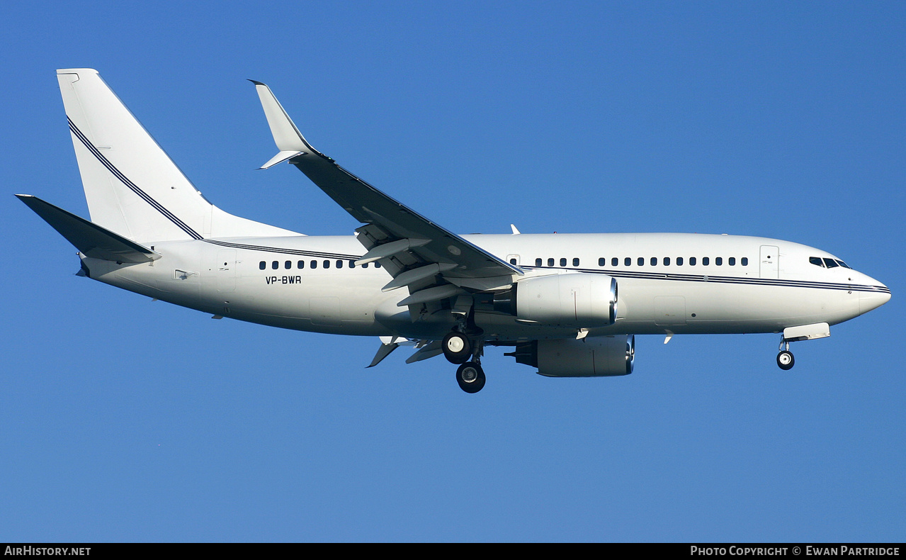 Aircraft Photo of VP-BWR | Boeing 737-79T BBJ | AirHistory.net #494278