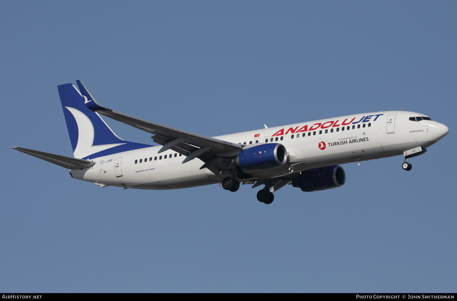 Aircraft Photo of TC-JHE | Boeing 737-8F2 | AnadoluJet | AirHistory.net #494283